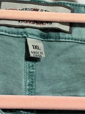 Women’s Stretch Jeggings - Teal Green Mid-Rise (1XL)